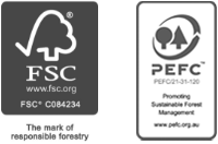 FSC-logos-grey-2 FSC and PEFC logos