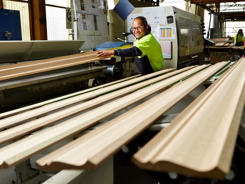 porta-mouldings-staff cutting timber