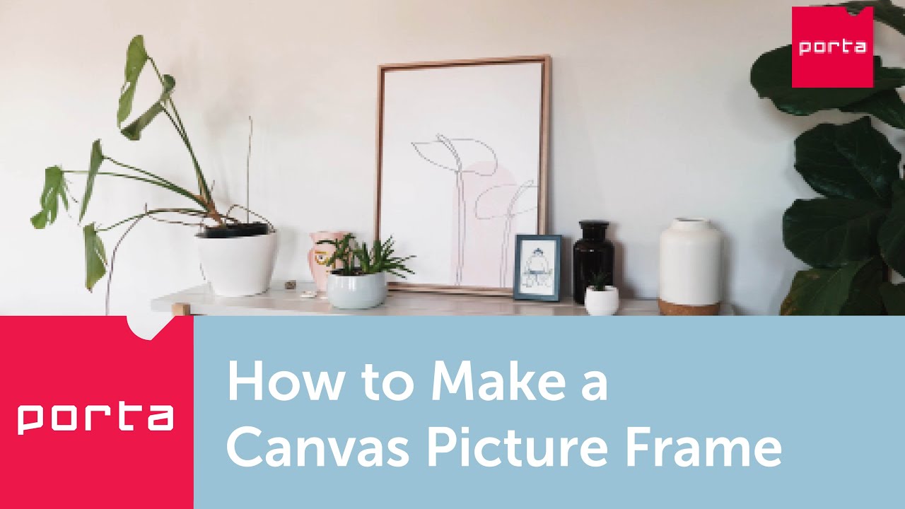 How to make a canvas frame
