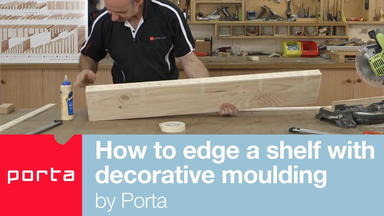 How to edge a shelf