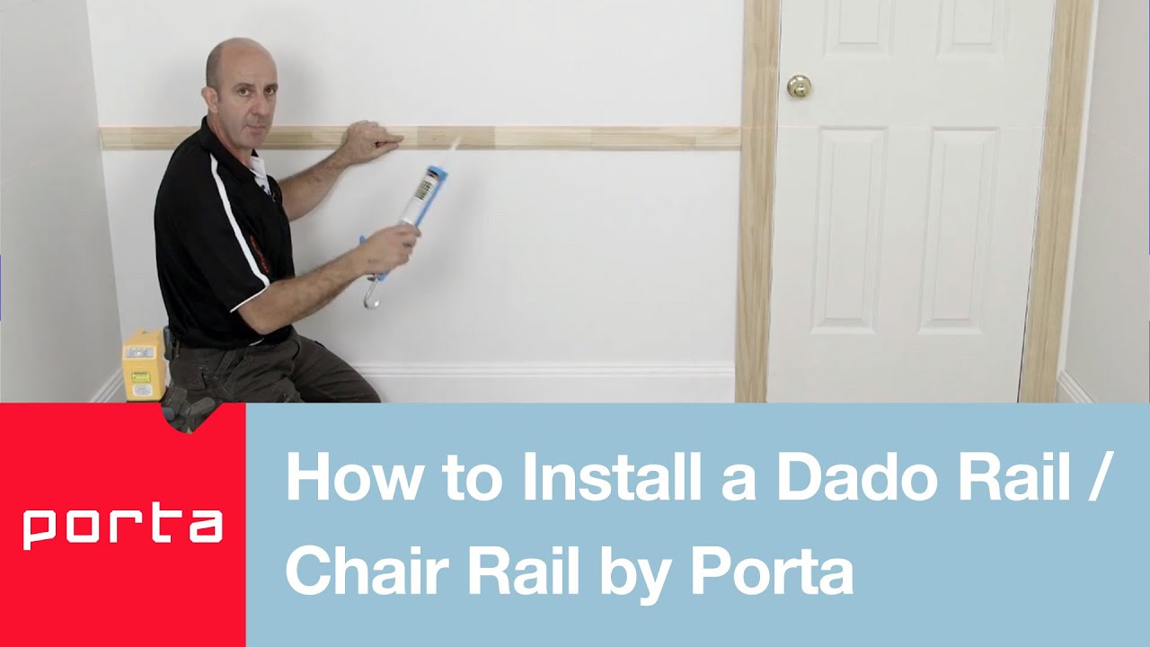 how to install a dado rail