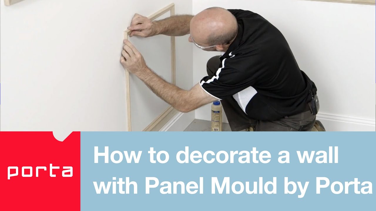 How to install/insert a panel mould