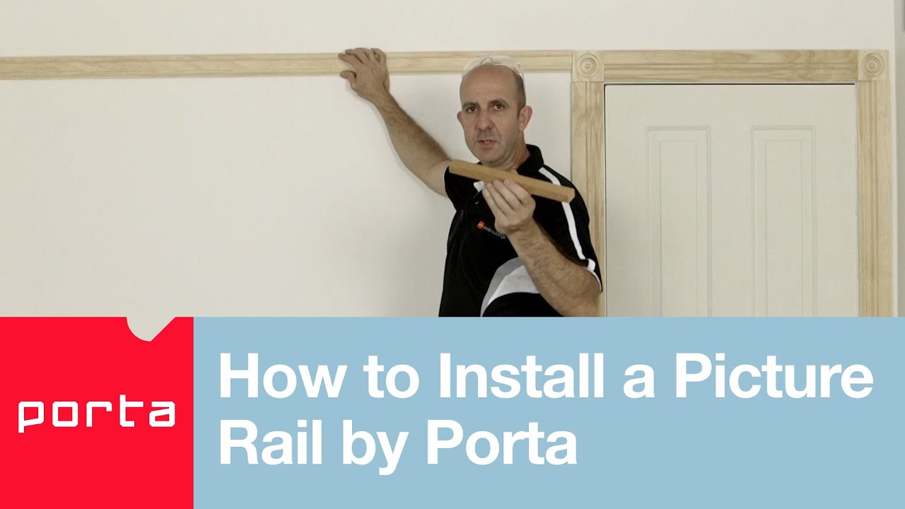 how to install a picture rail